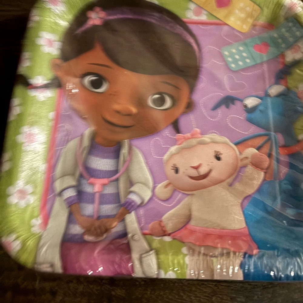 Colorful Cartoon Character Paper Plates